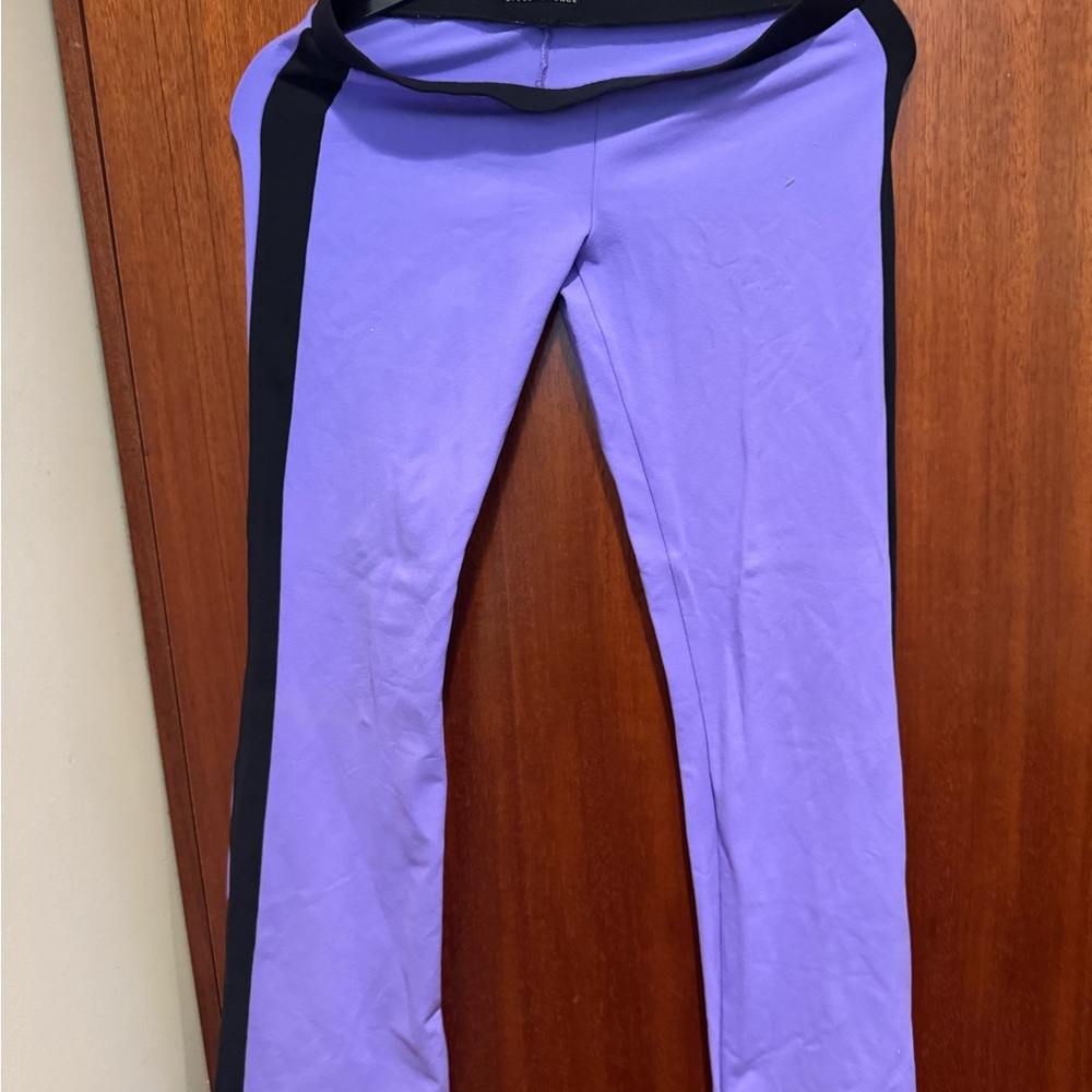 Zara Lilac Leggings with Black Accents